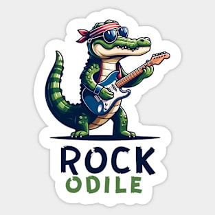 Crocodile Rock Star Sticker